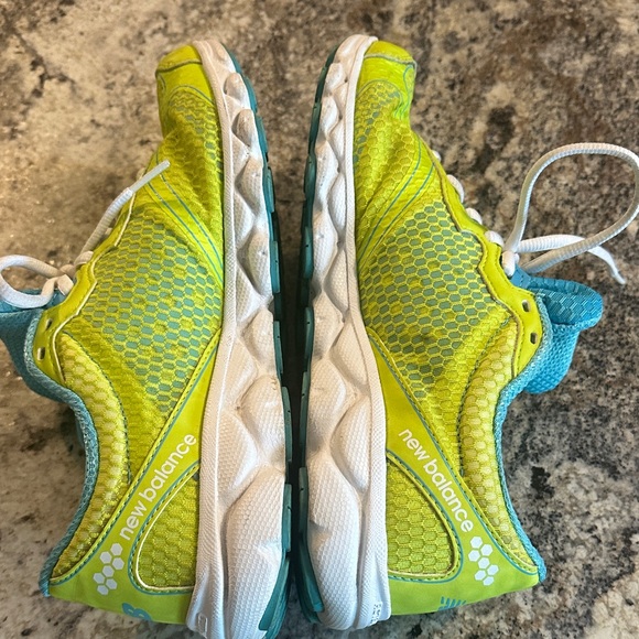 New Balance Bright Yellow and Light Blue Women's Sneakers - Picture 7 of 13